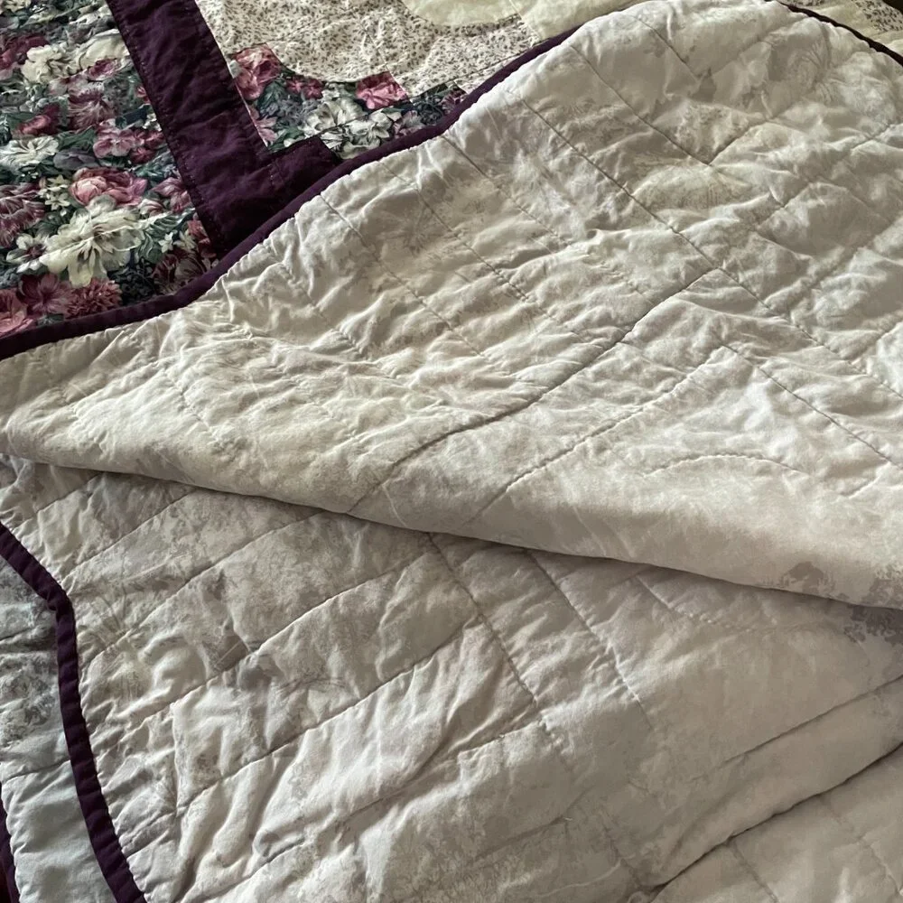 Heirloom Hand Stitched Amish Quilt, Stunning Vintage Heritage, Antique XL King - Picture 5 of 16